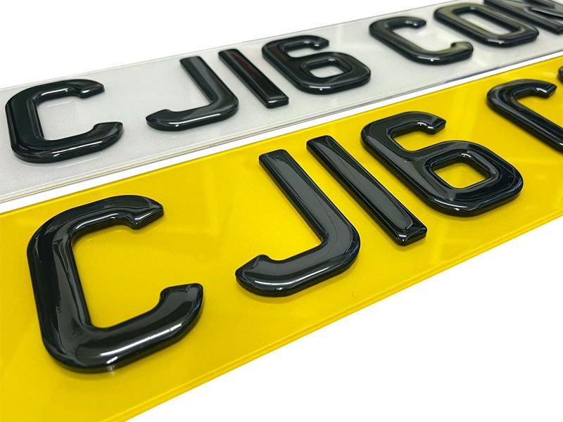 4D Gel Car Number Plates