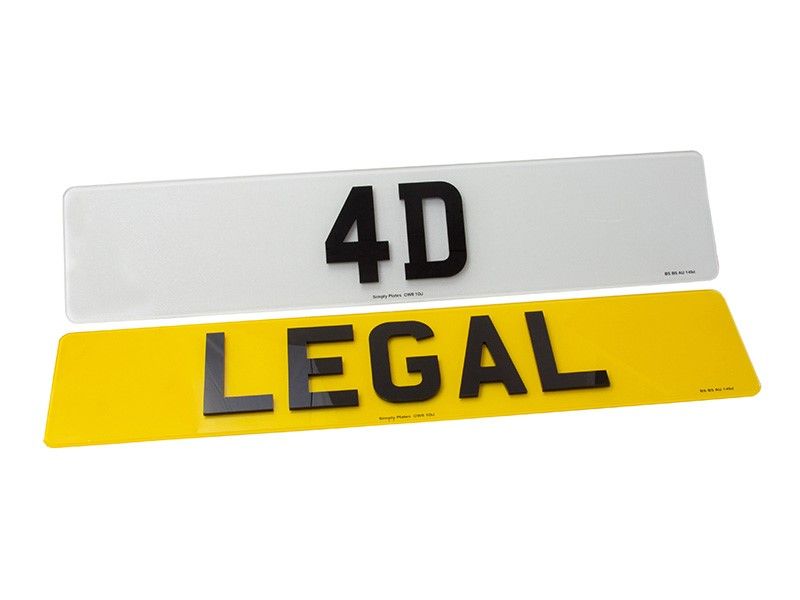 4D Car Number Plates