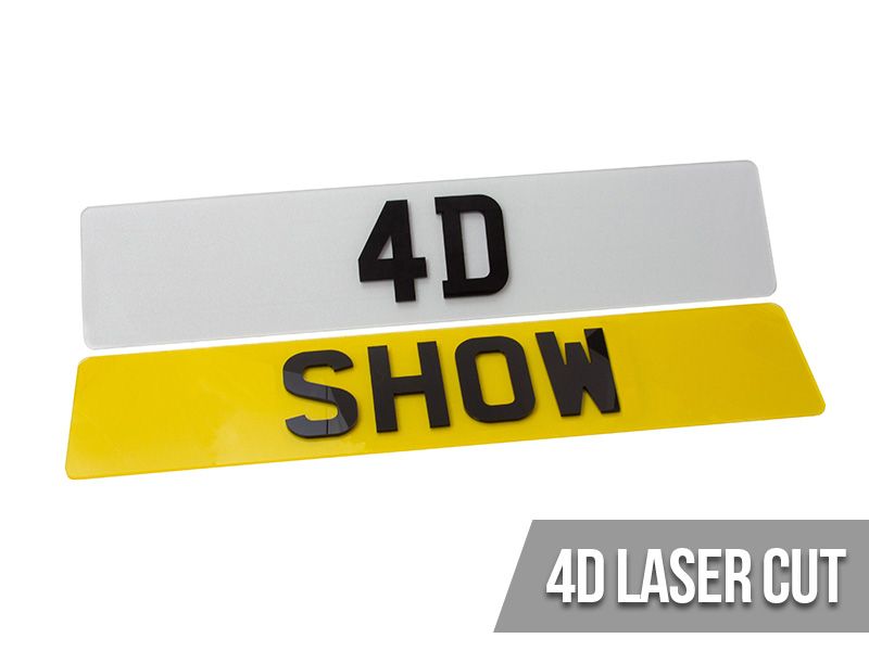 4D Car Number Plates