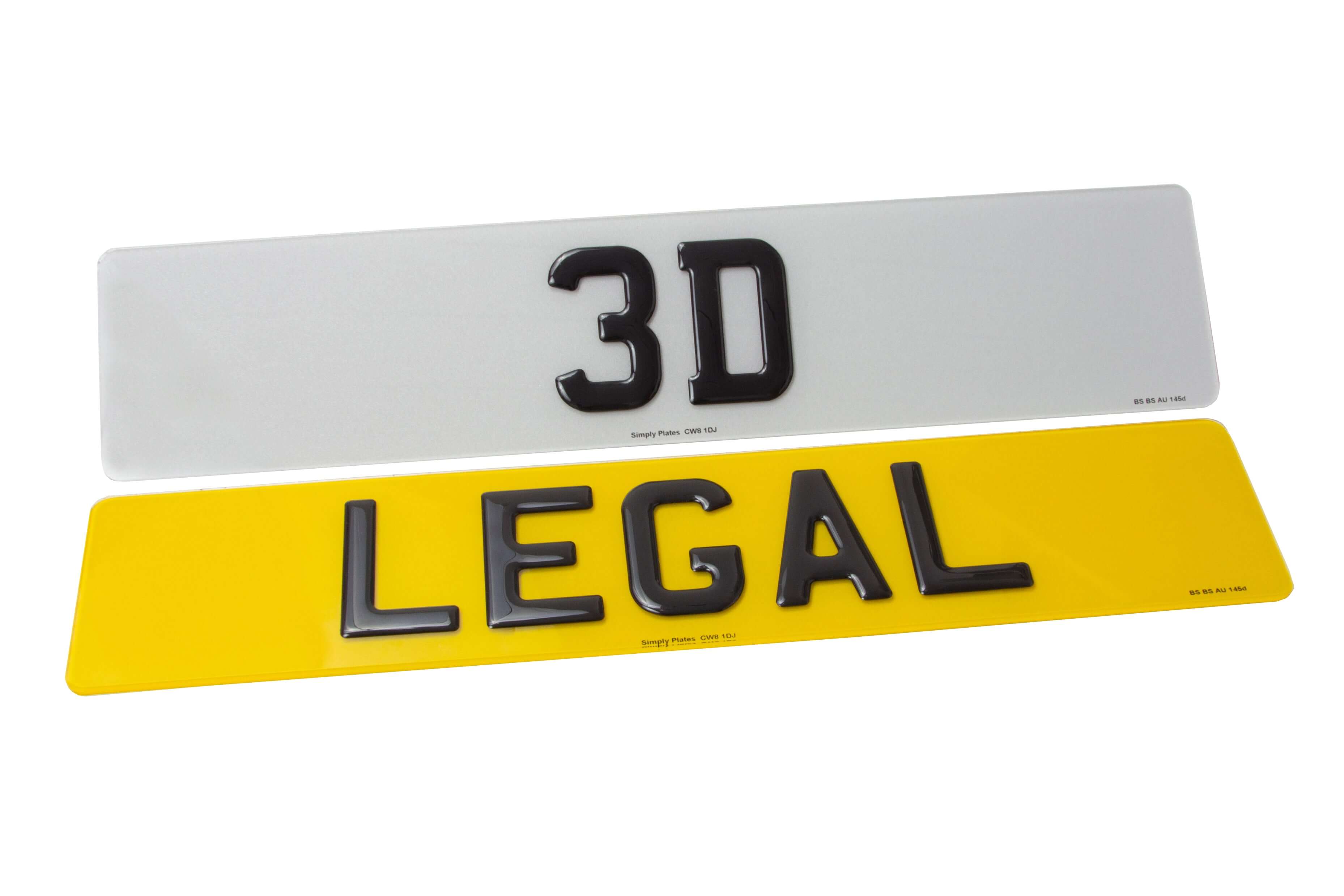 3D Gel Car Number Plates